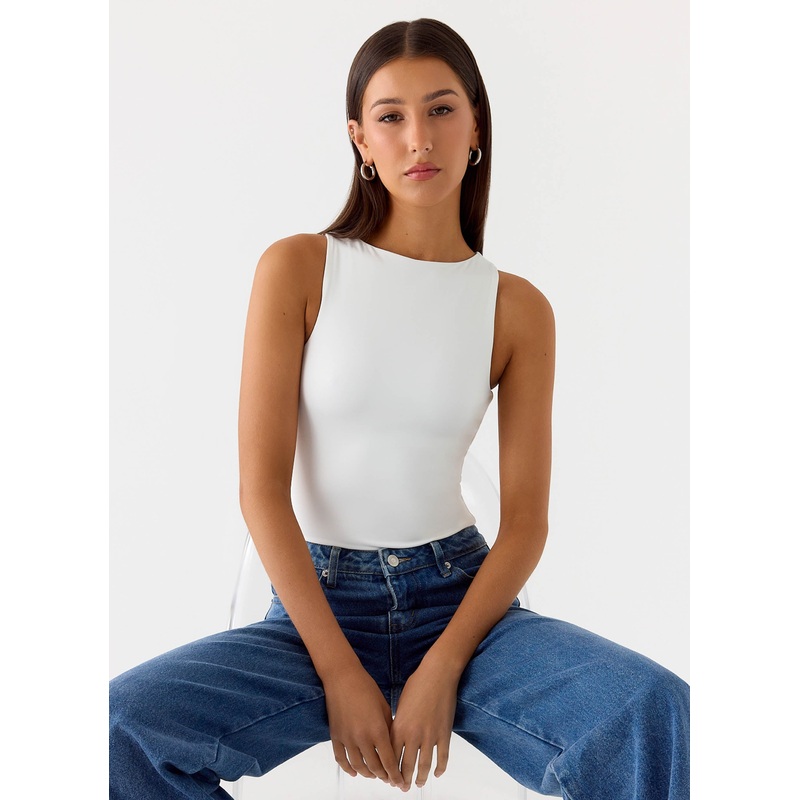 Vincenza Bodysuit – White White XS