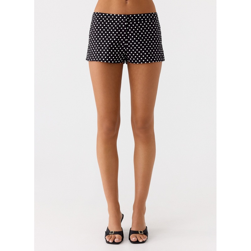 Coastline Mini Shorts – Black Polkadot Black Polkadot US 0