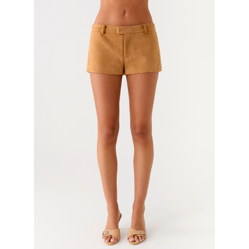 Thats Chill Mini Shorts – Brown Brown US 0