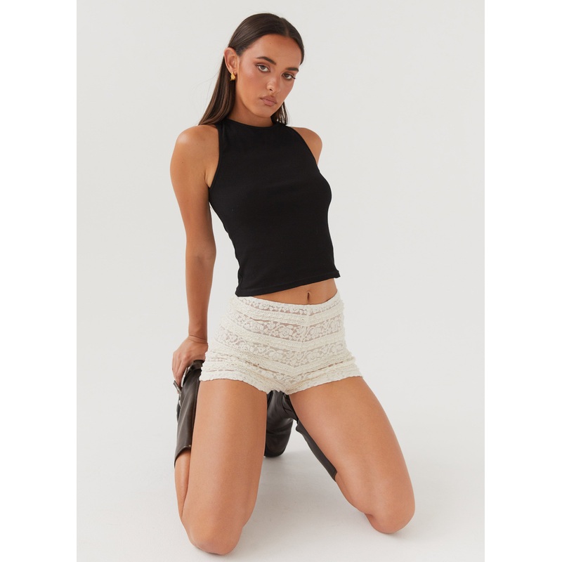Desert Isle Mini Shorts – Ivory Ivory US 0