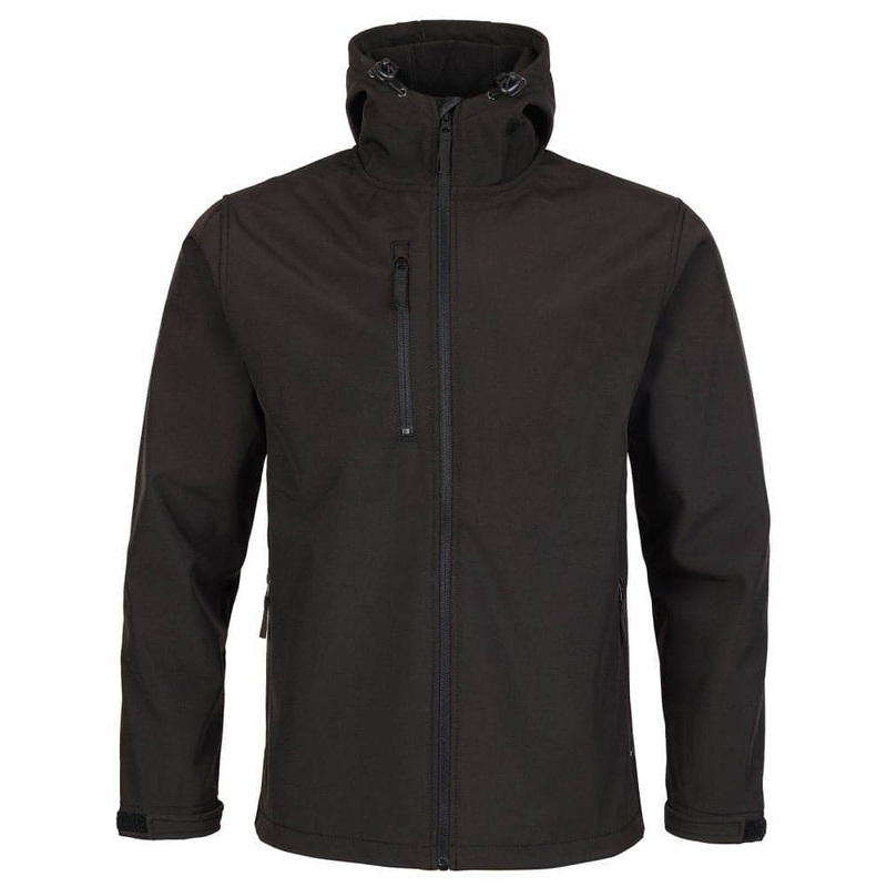 Fort 234 Holkham Hooded Water Resistant Softshell Jacket BLACK 2XL