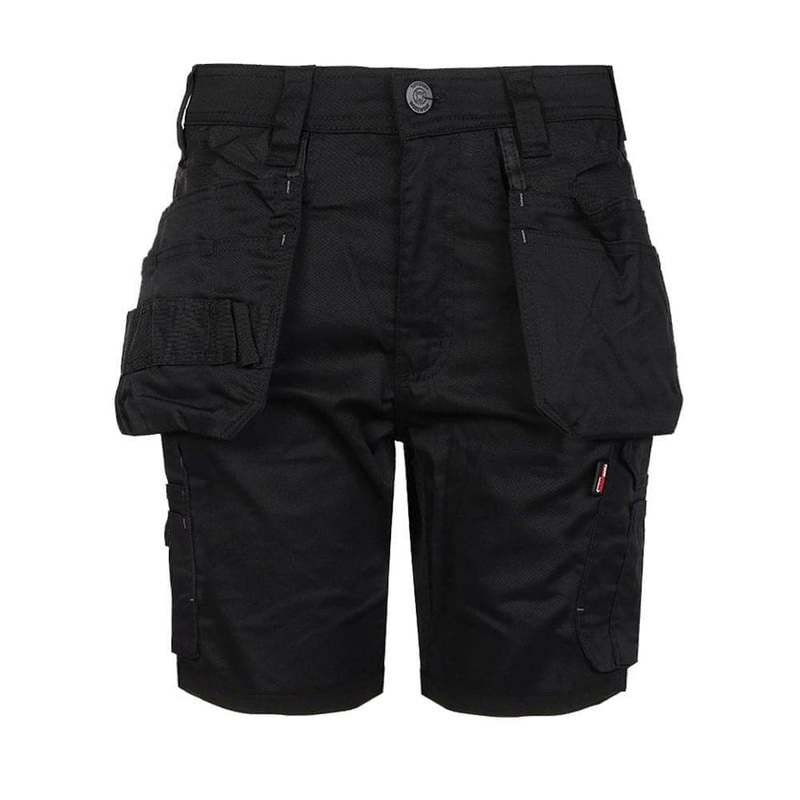 TUFFSTUFF PROFLEX WORK SHORT Tuffstuff 815 Proflex Holster Pocket Shorts BLACK 28