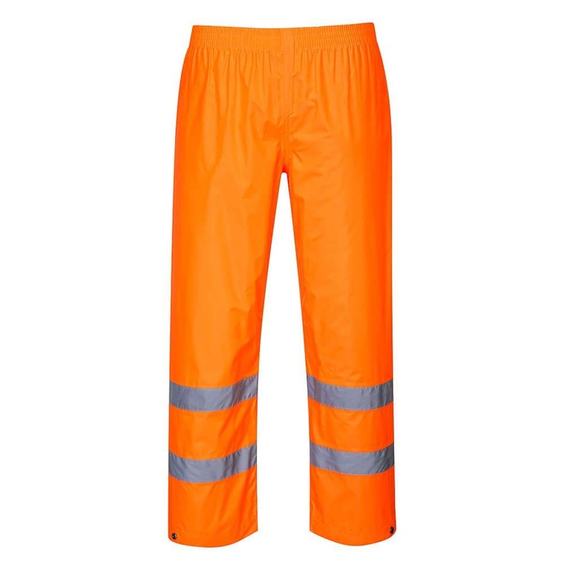 Portwest H441 Hi-Vis Waterproof Rain Trousers Orange 4XL