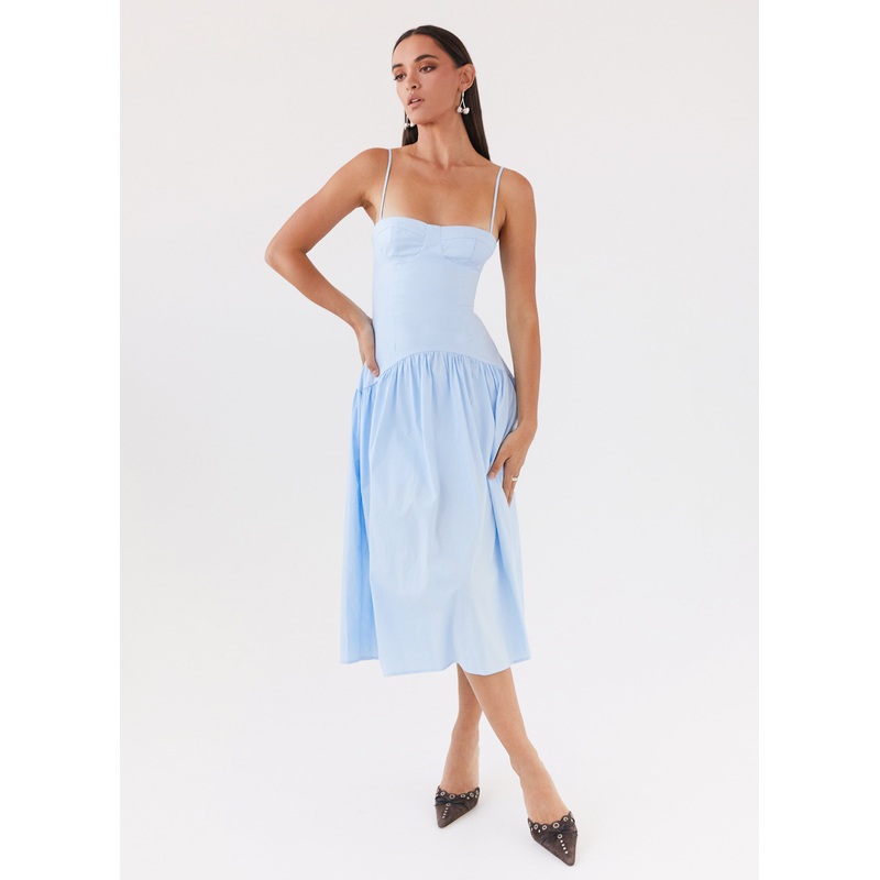 Yvette Corset Midi Dress – Blue Blue US 0