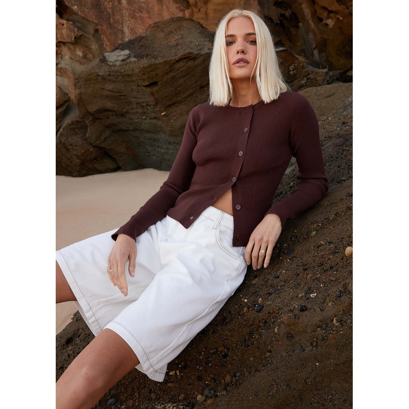 Lottie Low Rise Jorts – White White US 0