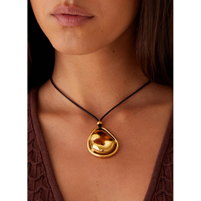 Into The Moonlight Necklace – Gold Gold One Size