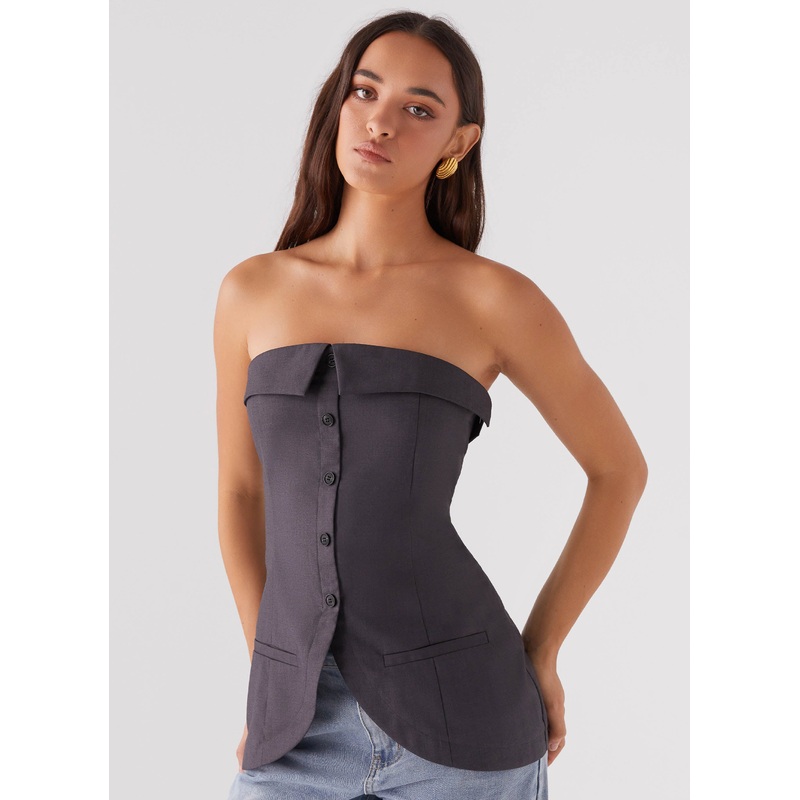 Bad Blood Strapless Top – Army Army US 0