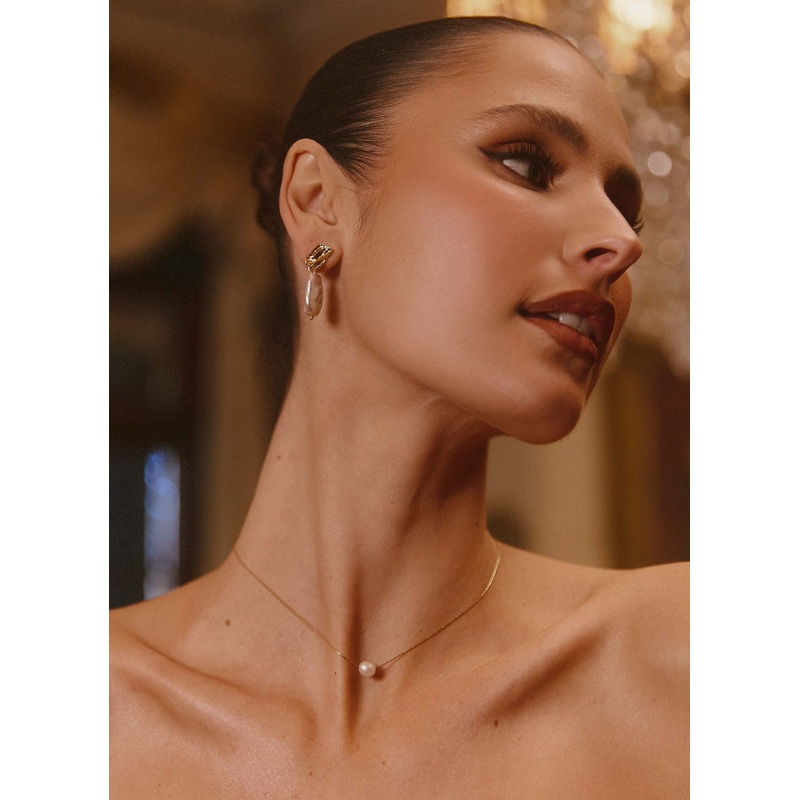 Heartstrings Pearl Necklace – Ivory Ivory One Size