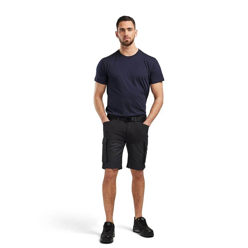 Blaklader 1437 Service Shorts with Stretch Navy Blue / Black 30″ Waist