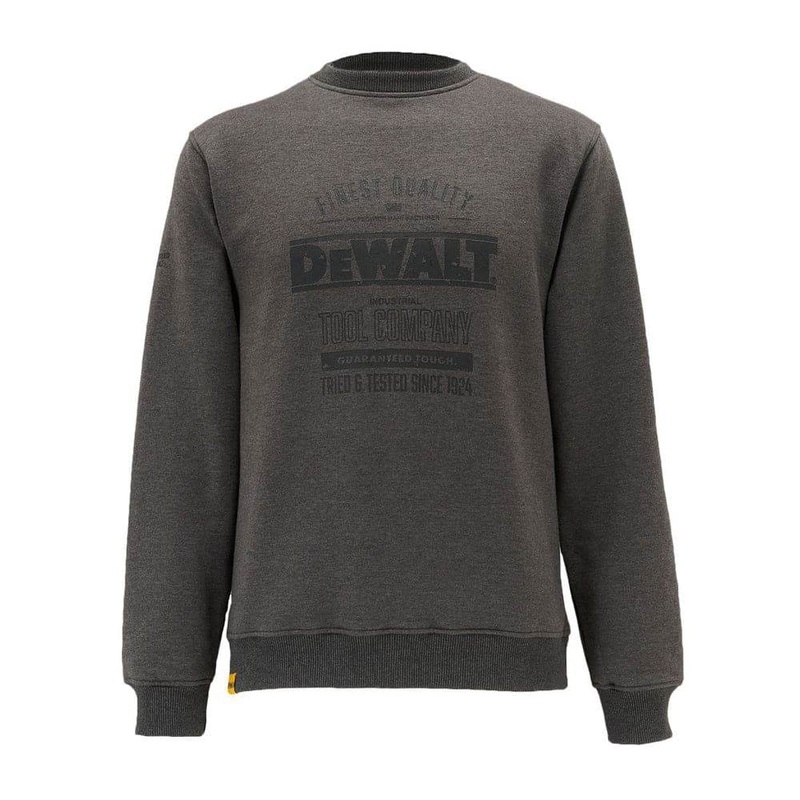 DeWalt Delaware Crew Neck Work Sweatshirt Grey Medium