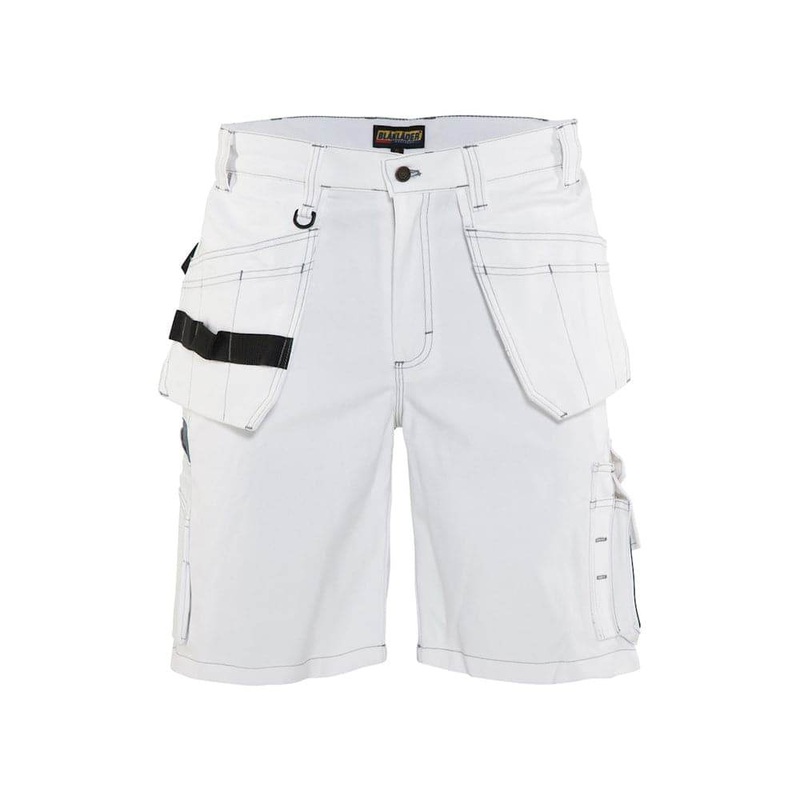 Blaklader 1536 Holster Pocket Painters Shorts White 30″ Waist
