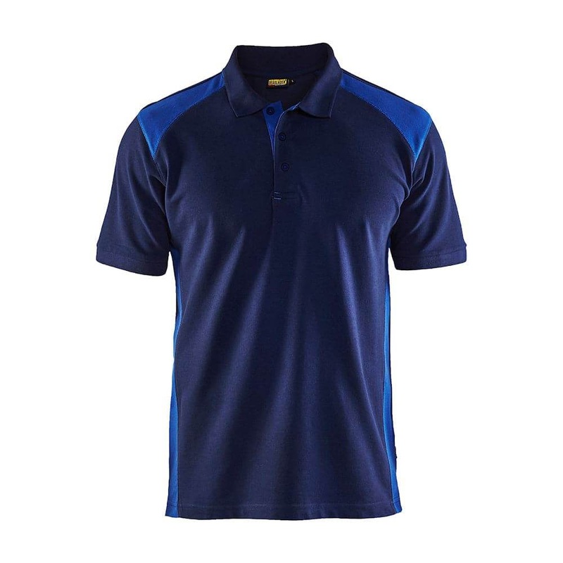 Blaklader 3324 Short Sleeve Polo Shirt Navy Blue / Cornflower blue Navy Blue / Cornflower blue XS