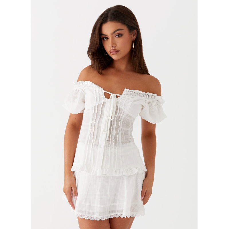 Hundred Percent Mini Skirt – White White US 0