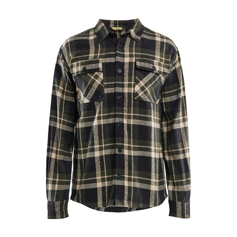 Blaklader 3288 Flannel Shirt Forest Night/Black XS