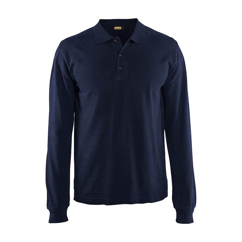Blaklader 3388 Long Sleeved Polo Shirt Navy blue XS