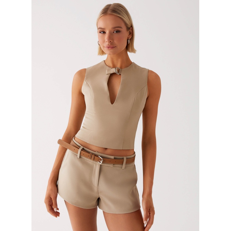 Bonny Mini Shorts – Brown Brown US 0