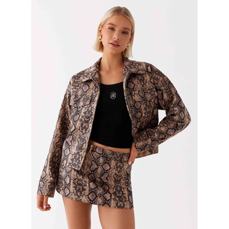 Bethany Mini Skirt – Snake Snake US 0