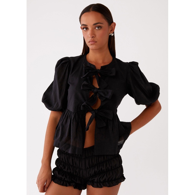 Western Wind Tie Top – Black Black US 0