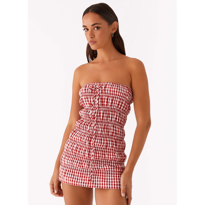 Adele Mini Dress – Red Gingham Red Gingham US 0