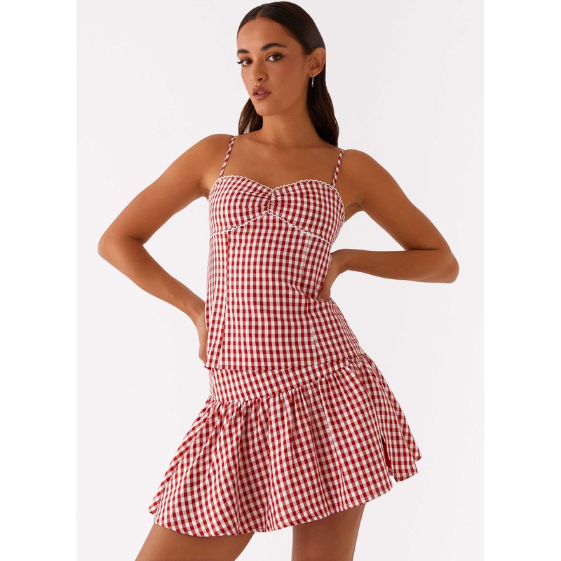 Bellamy Mini Skirt – Red Gingham Red Gingham US 0