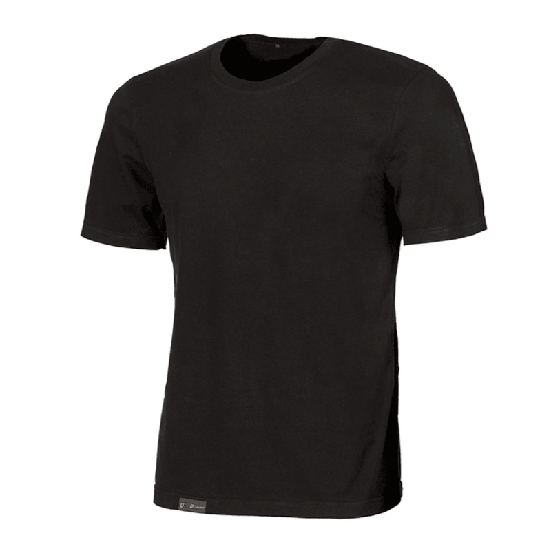 U-POWER LINEAR COTTON T-SHIRT Black Carbon 2XL
