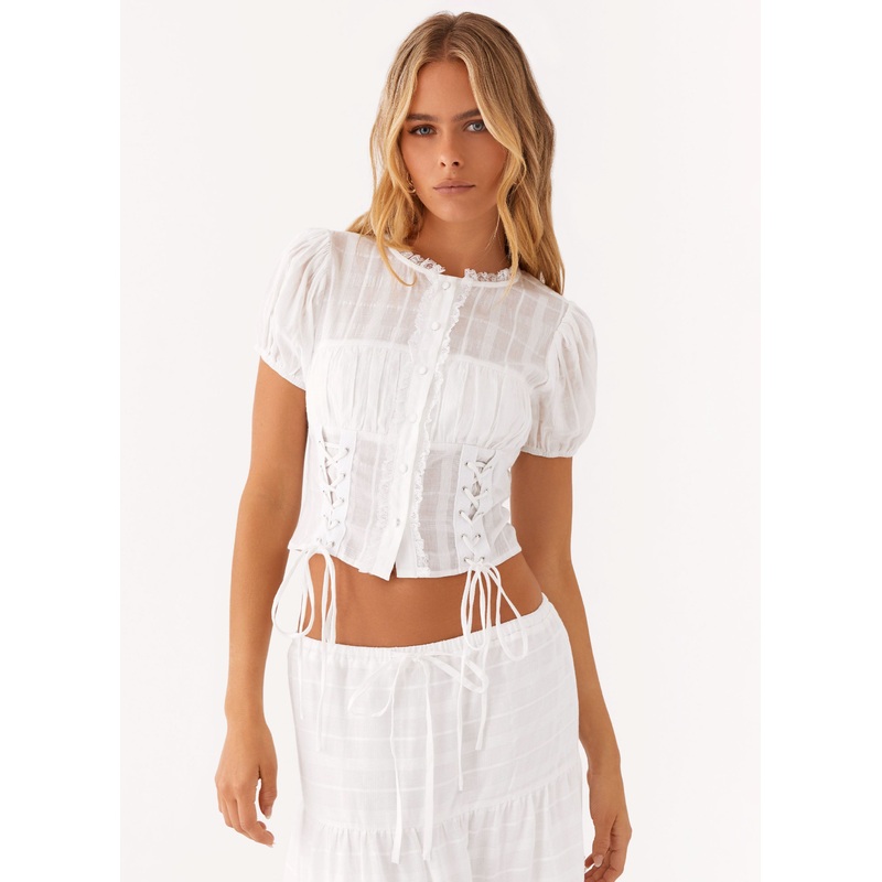 Beatrix Top – White White US 0
