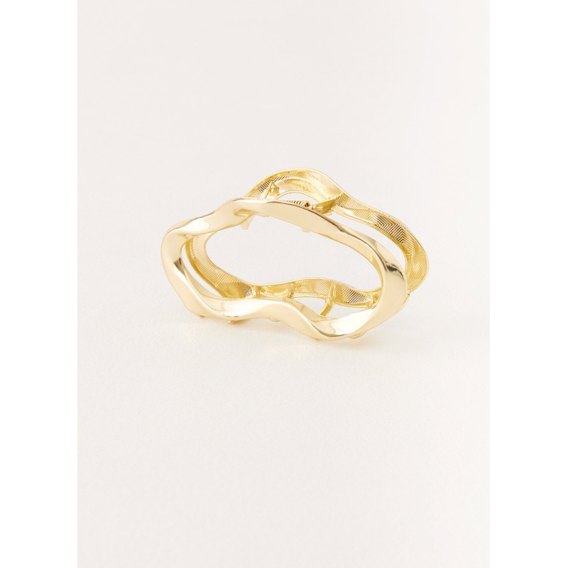 Clean Girl Claw Clip – Gold Gold One Size