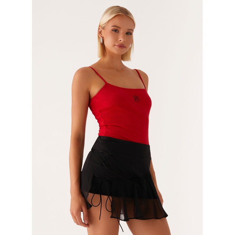 Siobhan Tie Side Mini Skirt – Black Black US 0