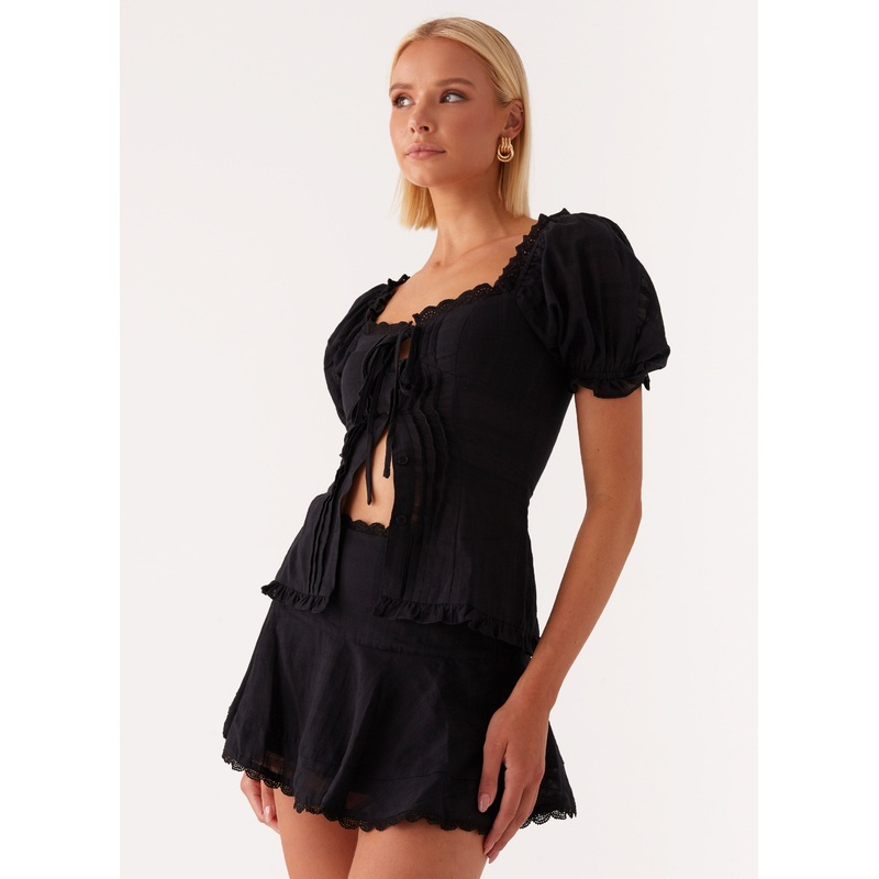 Hundred Percent Mini Skirt – Black Black US 0