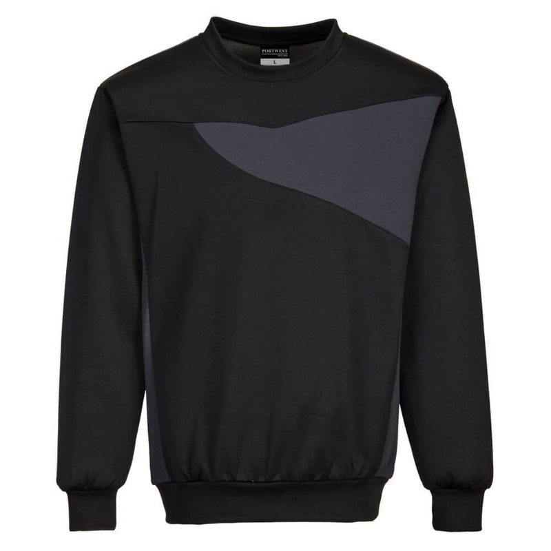 PORTWEST PW273 PW2 SWEATSHIRT Black / Red Large
