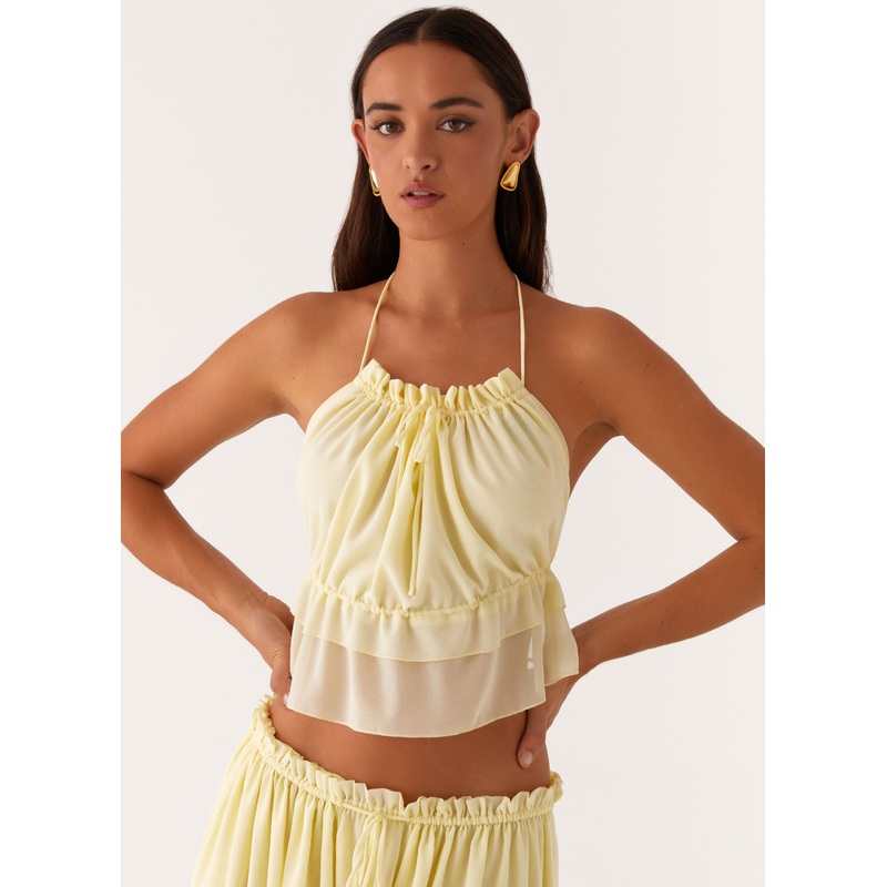 Zaya Backless Top – Yellow Yellow US 0