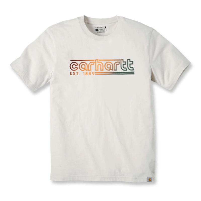 Carhartt 106538 Relaxed Fit Lightweight Graphic T-Shirt Oat Milk Small