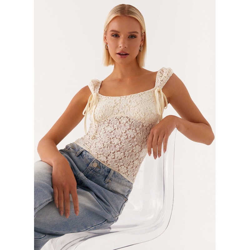 Xanthi Top – Ivory Ivory US 0