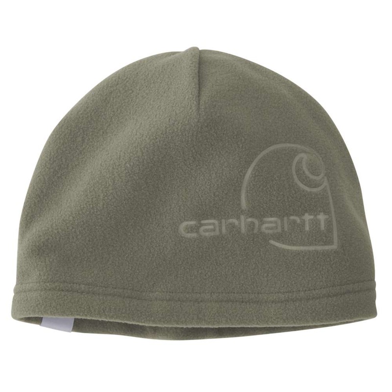 Carhartt 107186 Fleece Debossed Hat Dusty Olive OS