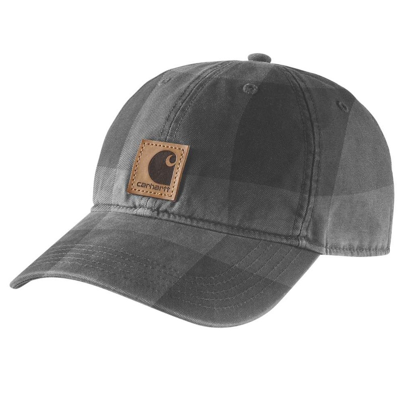 Carhartt 107198 Flannel Script Cap Gravel OS