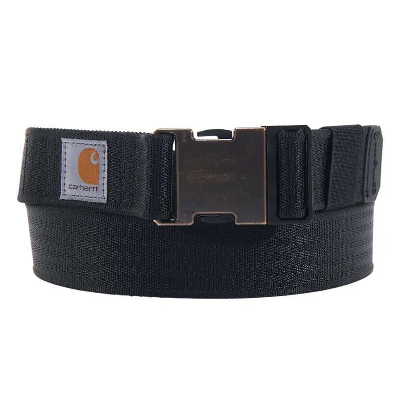 Carhartt A0005660 Rugged Flex Nylon Webbing Belt Black/Black M