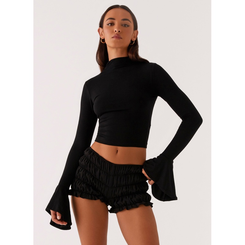 Reggie Long Sleeve Top – Black Black US 0