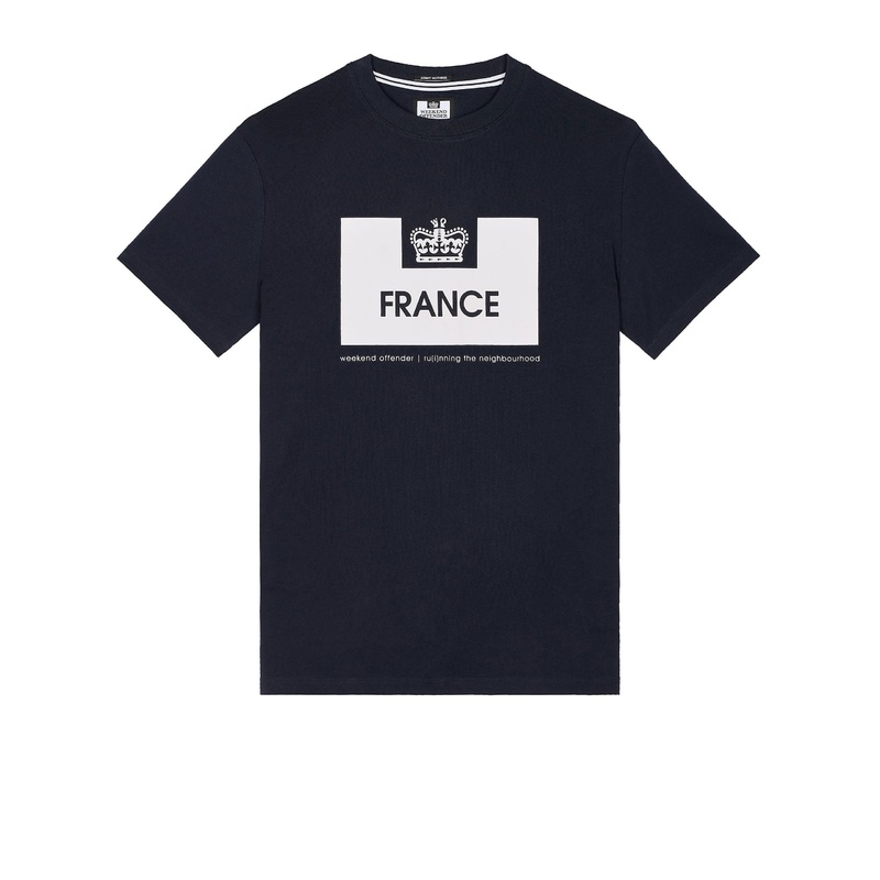 Country Series France T-Shirt Navy/White XS Navy