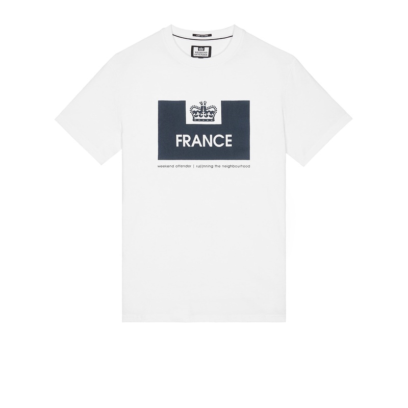 Country Series France T-Shirt White/Navy XS White