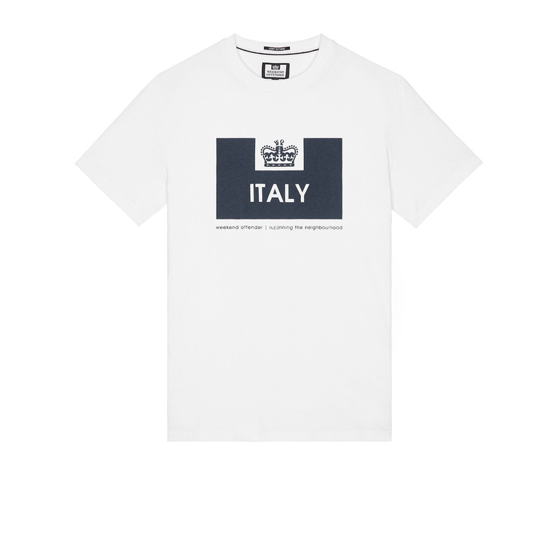 Country Series Italy T-Shirt White/Navy XS White