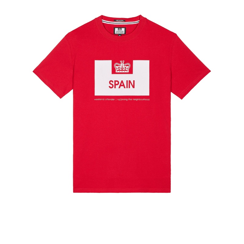 Country Series Spain T-Shirt Red/White XS Red