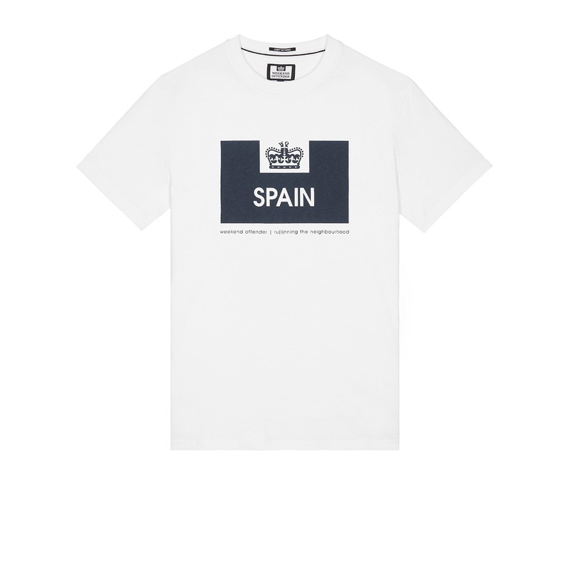 Country Series Spain T-Shirt White/Navy XS White