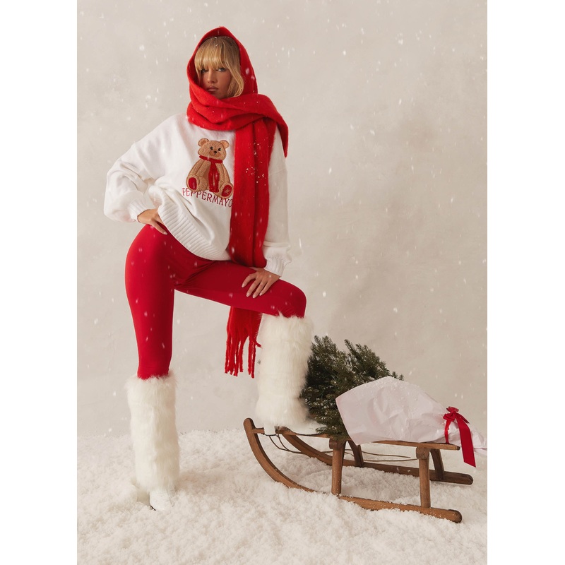 Paddington Oversized Knit Sweater – Ivory Ivory XXS