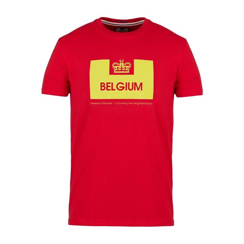 Country Series Belgium T-Shirt Red S Red