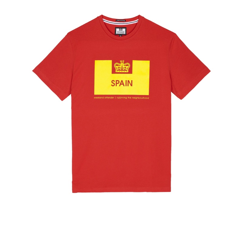 Country Series Spain T-Shirt Red/Yellow XS Red