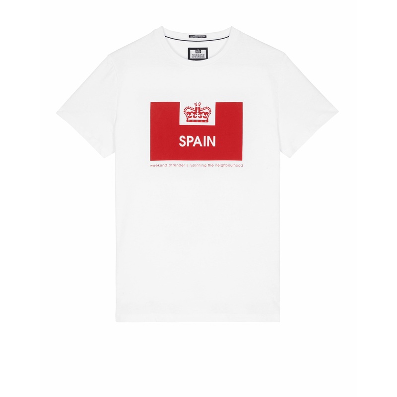 Country Series Spain T-Shirt White/Red XS White