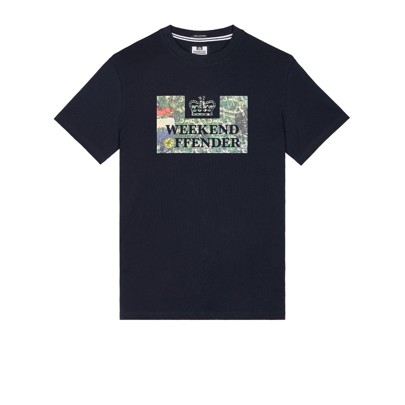 Plus Size – Badman Graphic T-Shirt Navy 4XL Navy