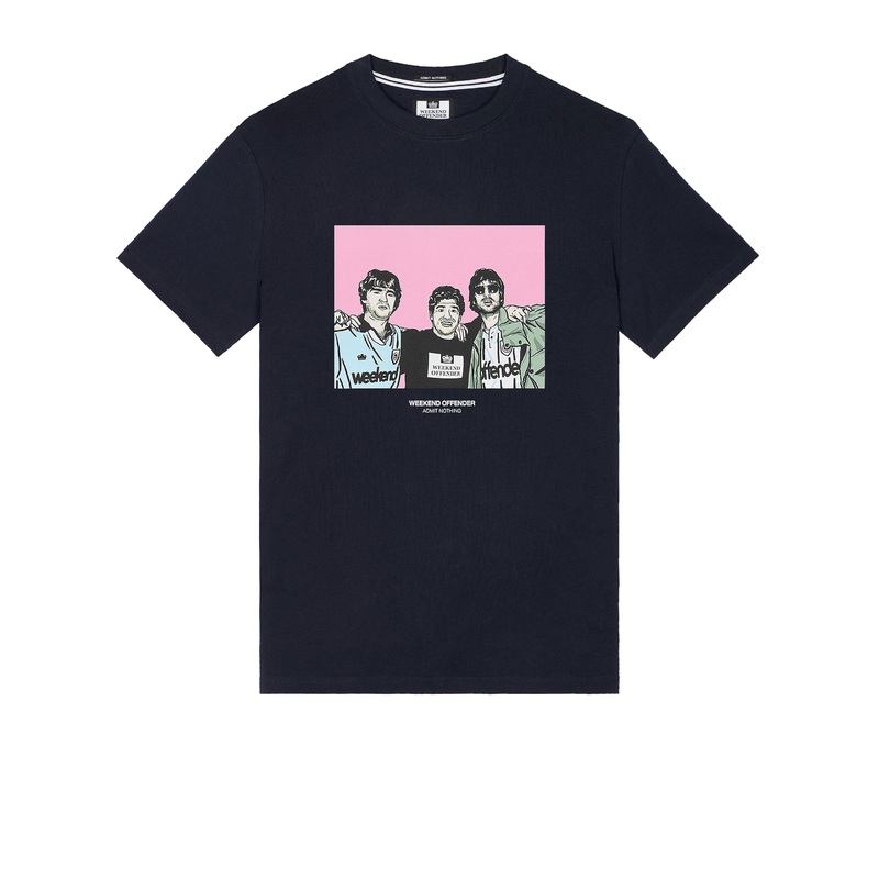 Plus Size – Diego Graphic T-Shirt Navy 4XL Navy