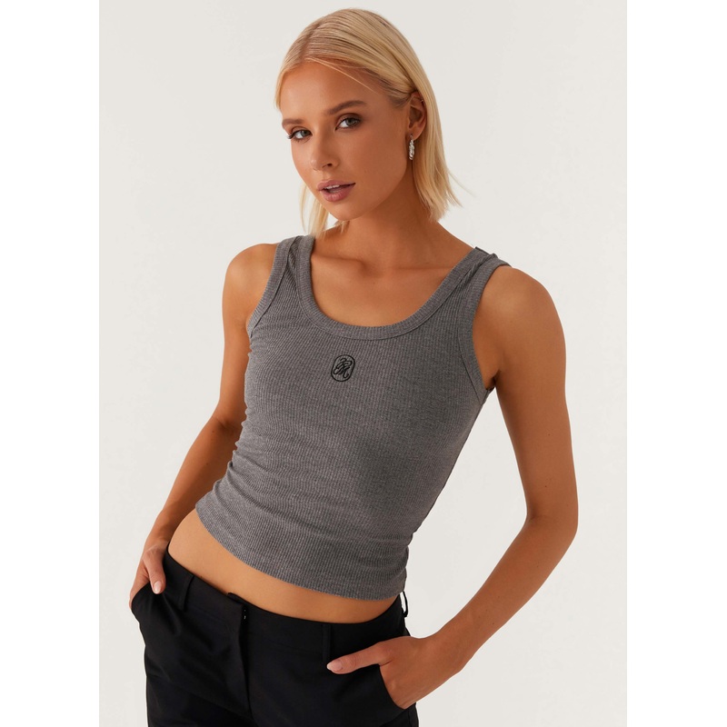 Signature Tank Top – Dark Grey Marle Dark Grey Marle US 0