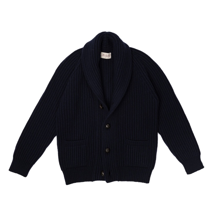 Cardigan “Iconic Shawl” made from Lambswool and Cashmere – Original Knit S